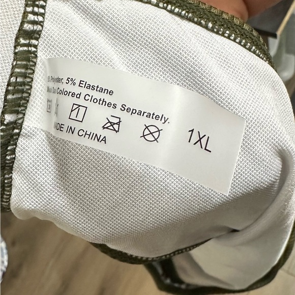 5/$20 NWOT SHEIN 1x bikini bottoms, olive green, high waist - Picture 7 of 7